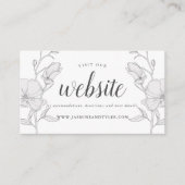 マグノリエレガントア·フラ結婚ワーズズのウェブサイト エンクロージャーカード (正面)