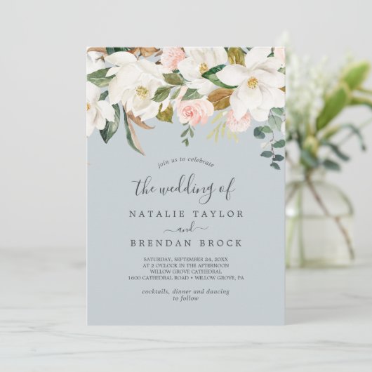 マグノリエレガントア |ブルーグレイ結婚ズの 招待状 (スタンド正面)