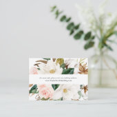 マグノリエレガントア |ホワイト結婚のウェブサイト エンクロージャーカード (スタンド正面)