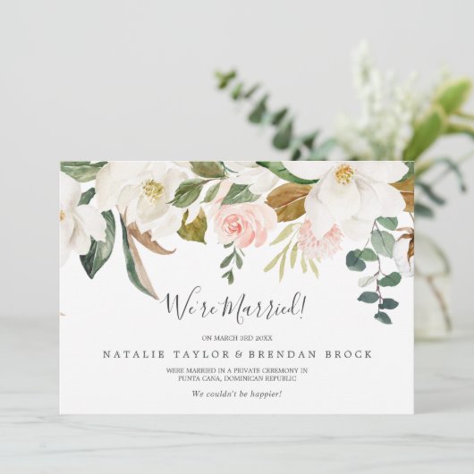 マグノリエレガントア |ホワイト・エロペメントのお知らせ 案内状 (スタンド正面)