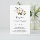 マグノリエレガントア |白い披露宴挿入カード エンクロージャーカード (スタンド正面)