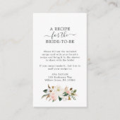 マグノリエレガントア |白と赤面のレシピ要求 エンクロージャーカード (正面)