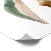 マグノリエレガントア |白と赤面の結婚歓迎 ポスター (角)