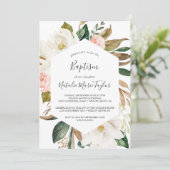 マグノリエレガントア |白と赤面バプテスマ 招待状 (スタンド正面)