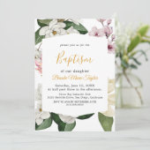 マグノリエレガントア |白と赤面バプテスマ 招待状 (スタンド正面)