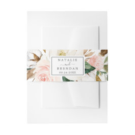 マグノリエレガントア |白と赤面結婚の 招待状ベリーバンド