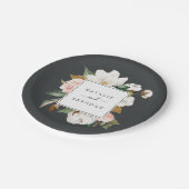 マグノリエレガントア |白黒結婚の ペーパープレート (アングル)