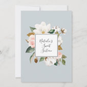 マグノリエレガントア |白黒Sweet sixteen 招待状 (裏面)