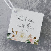 マグノリエレガントア |赤面ブライダルシャワーありがとう フェイバータグ