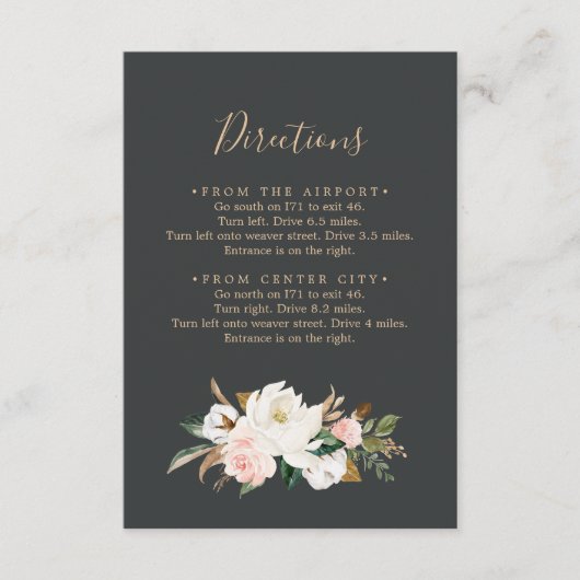 マグノリエレガントア |黒い方向のエンクロージャカード エンクロージャーカード (正面)