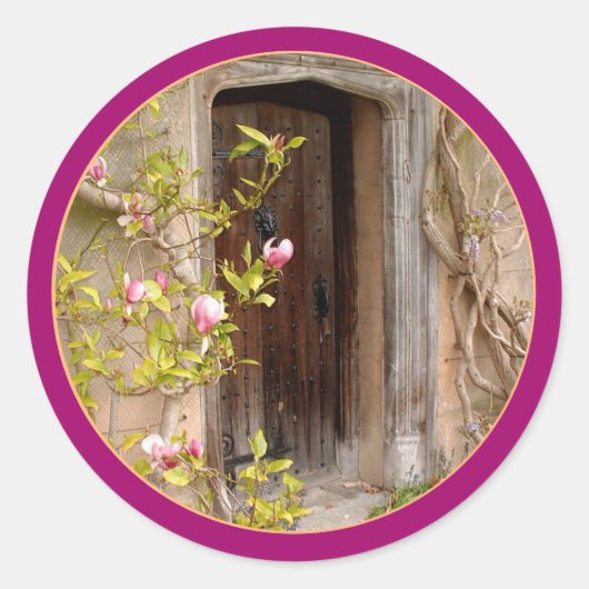 マグノリダガーデン&マジカルランドクラへの秘密の扉 ラウンドシール (正面)