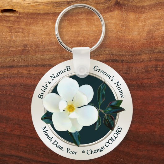 マグノリパーソナライズされたアはどんな大事な行事でも好む キーホルダー (正面)