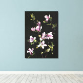 マグノリ日本のア キャンバスプリント (インサイチュ (ウッドフロア))