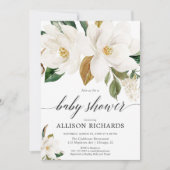 マグノ男女兼用リアフローラベビーシャワー 招待状 (正面)