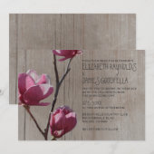 マグノ素朴リアス結婚式招待状 招待状 (正面/裏面)