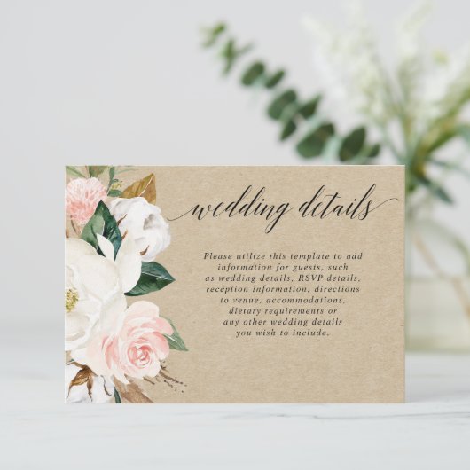 マグノ素朴リアフローラ白赤面結婚詳細 エンクロージャーカード (スタンド正面)