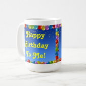 マグハッピーバースデー コーヒーマグカップ (正面左)
