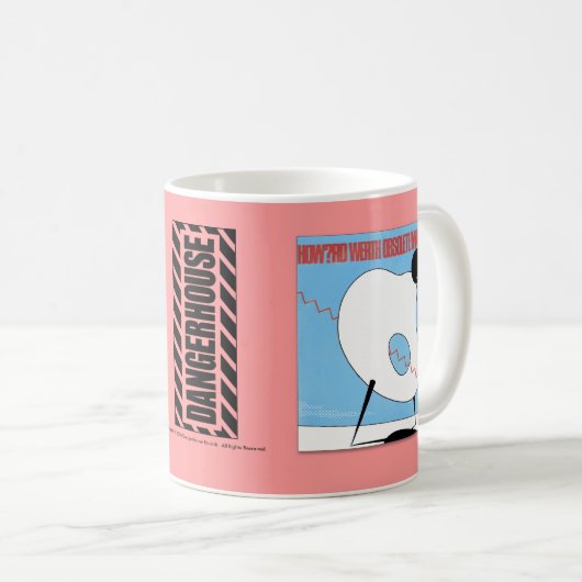 マグハワードWerth時代遅れのDangerhouse コーヒーマグカップ (正面右)