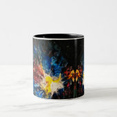 マグ'バタフライエフェクト'デザイン ツートーンマグカップ (中央)