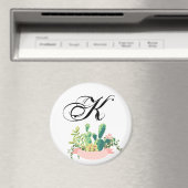 マグパーソナライズされたネットボヘミアンサボテン マグネット (インサイチュ (食洗機))