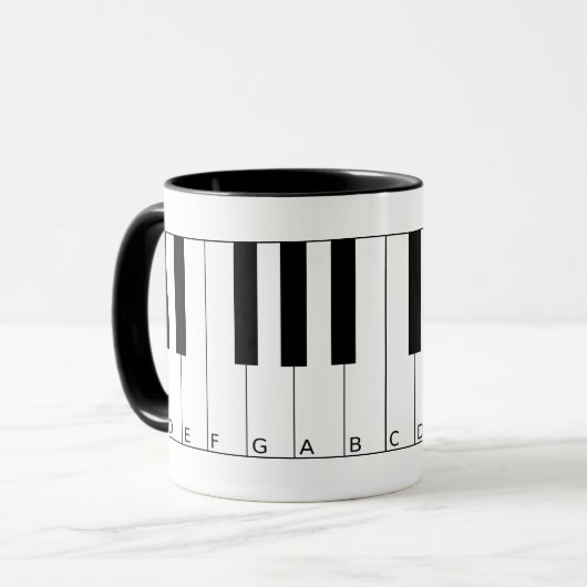 マグピアノ鍵 マグカップ (正面左)