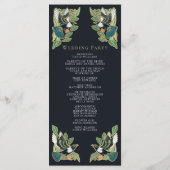 マグピエレガントーアールヌーボー結婚式 プログラム (裏面)