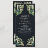 マグピエレガントーアールヌーボー結婚式 プログラム (正面/裏面)