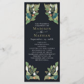 マグピエレガントーアールヌーボー結婚式 プログラム (正面)