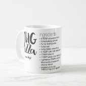 マグピザレシピマグ コーヒーマグカップ (正面左)