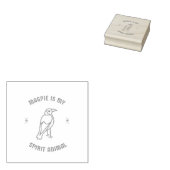 マグピーは私の霊性動物 ラバースタンプ (押印)