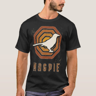 マグピーヴィンテージクラシックレトロアニマルラブ Tシャツ
