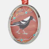 マグピー夢 メタルオーナメント (左)