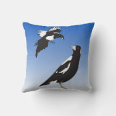 マグピー鳥白黒会 クッション (裏面)