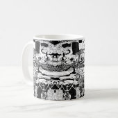 マグファンキー踊りマン代替パターン コーヒーマグカップ (正面左)