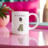 マグフェミニンミニマモダンラストマグ コーヒーマグカップ