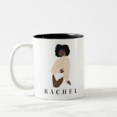 マグフェミニンミニマモダンラストマグ ツートーンマグカップ (左)