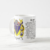 マグブライアント家族の紋章付き外衣 コーヒーマグカップ (正面左)