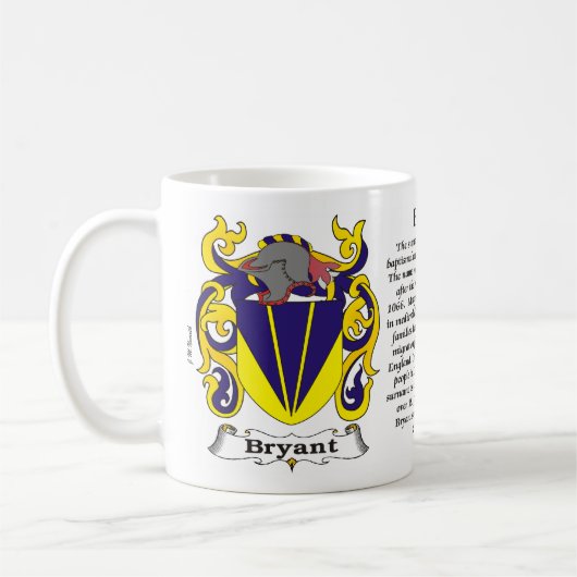 マグブライアント家族の紋章付き外衣 コーヒーマグカップ (左)