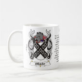 マグブレア家族の紋章付き外衣 コーヒーマグカップ (左)