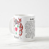 マグベッカー家族の紋章付き外衣 コーヒーマグカップ (正面左)