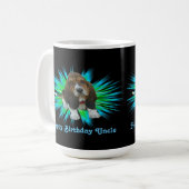 マグベビーバセットハウンドハッピーバースデー叔父 コーヒーマグカップ (正面左)