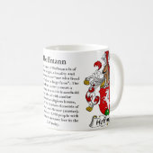 マグホフマン家族の紋章付き外衣 コーヒーマグカップ (正面右)