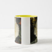 マグホワイトカーネーション美しい ツートーンマグカップ (中央)