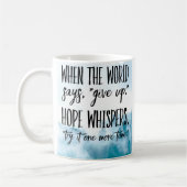 マグホープささやき、もう1回お試し コーヒーマグカップ (左)