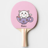 マグマの白猫 卓球ラケット (正面)