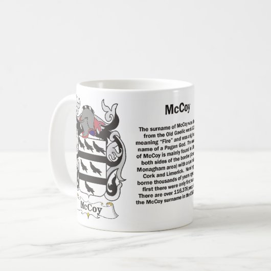 マグマッコイ家族の紋章付き外衣 コーヒーマグカップ (正面左)