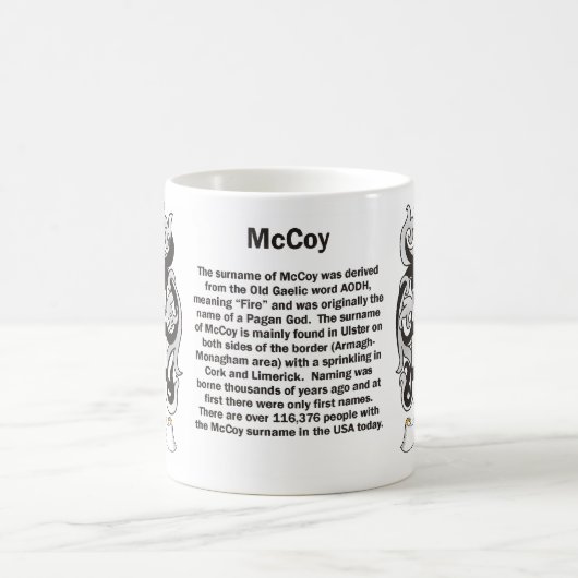 マグマッコイ家族の紋章付き外衣 コーヒーマグカップ (中央)