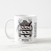 マグマッコイ家族の紋章付き外衣 コーヒーマグカップ (左)