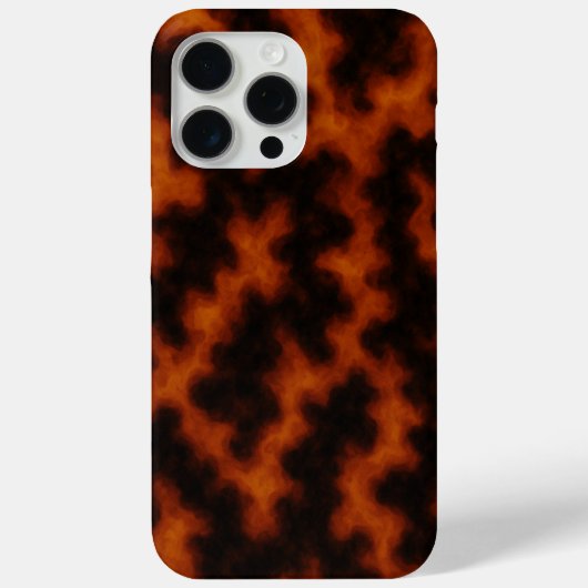 マグマフレームの抽象的なデザイン - 灼熱の溶岩テクスチャ Case-Mate iPhoneケース (裏面)
