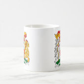 マグマンチェスターの紋章付き外衣 コーヒーマグカップ (中央)